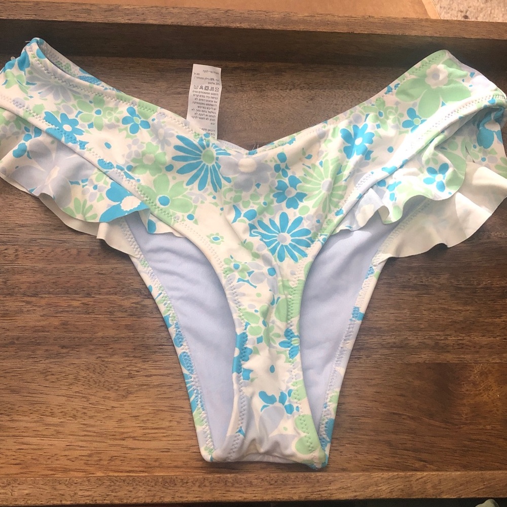 Aerie Floral Cheeky Bikini Bottom